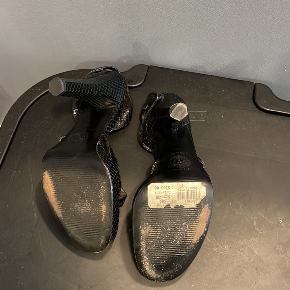 Gianni Versace Size 38 Black Python, Open Till Wr… - image 4